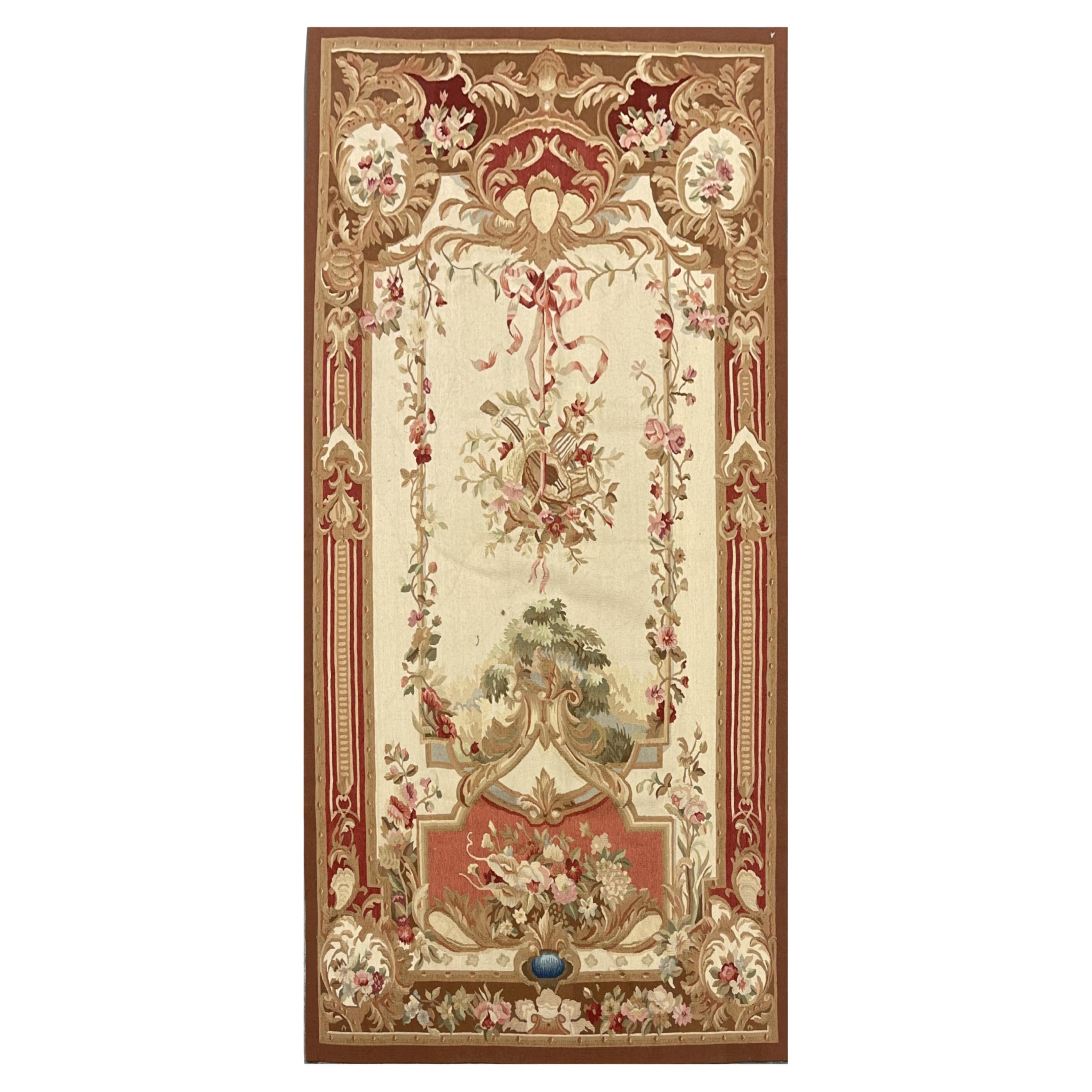 Rust Aubusson Rug Runner Floral Livingroom Rugs Magnificent Home Decor Carpet For Sale