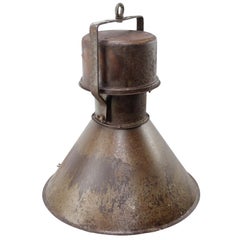 Rost Brown Metall Vintage Industrie Pendelleuchten