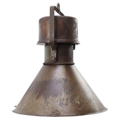 Rust Brown Metal Vintage Industrial Pendant Lights