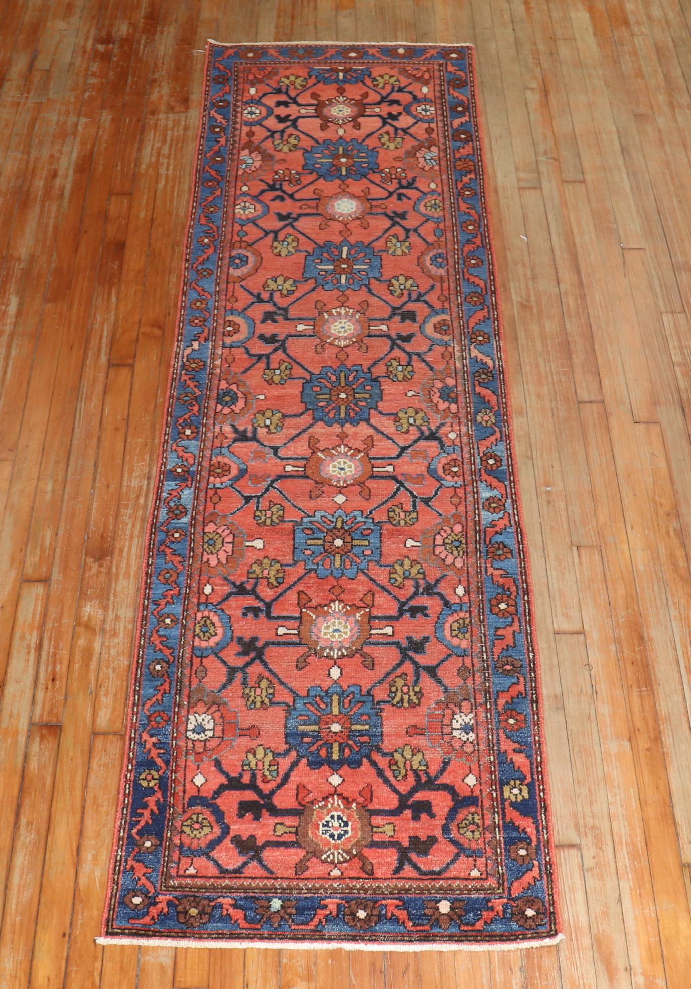 Rust Color Persian Malayer Runner For Sale 2