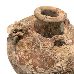 Rust Colored Shipwrecked Terracotta Vase, Vietnam, 15th Century