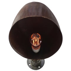 Mid-20th Century Rust Iron Industrial Wall Sconce Light, France