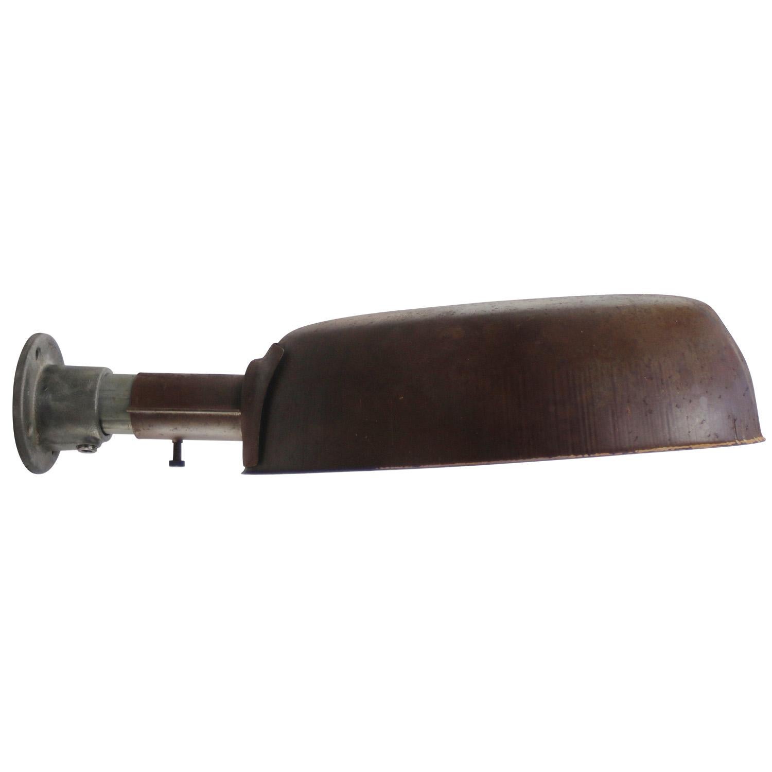 Rust Iron Vintage Industrial Sconces Wall Lights In Good Condition For Sale In Amsterdam, NL