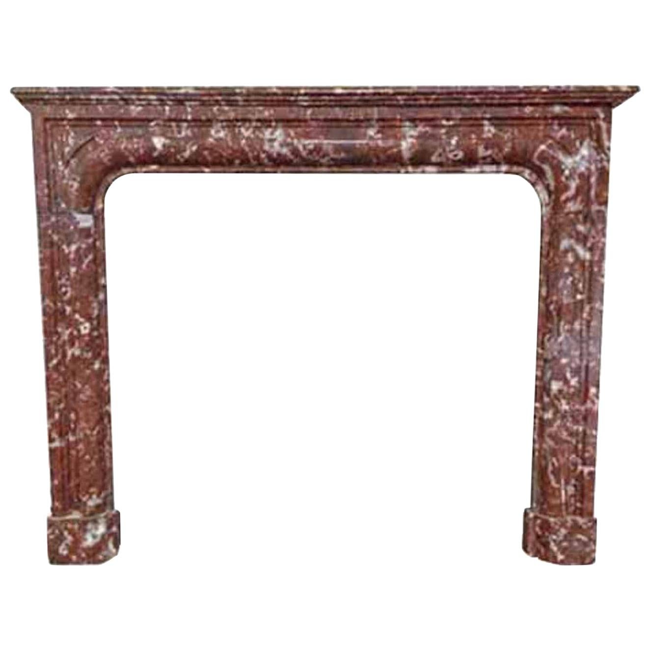 Rust Marble Mantel, circa 1860