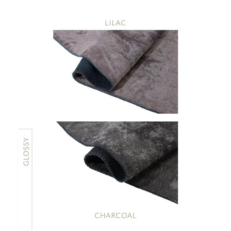 Weicher Semi-Plüsch-Teppich in Rostorange und Anthrazit mit modernem abstraktem Muster  im Angebot 9