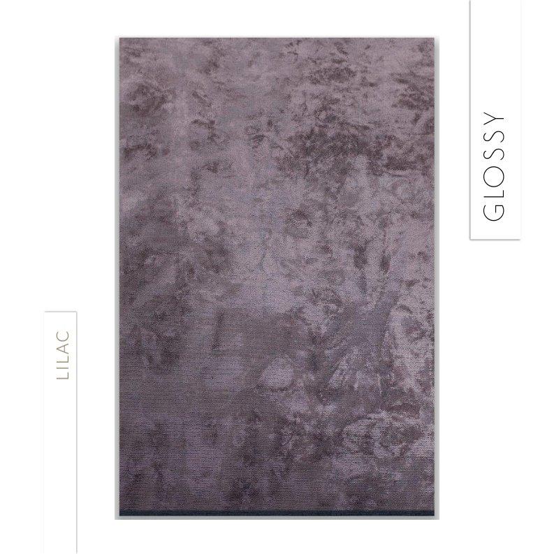 Alfombra Semiplana Suave con Dibujo Abstracto Moderno Naranja Óxido y Gris Carbón en venta 9
