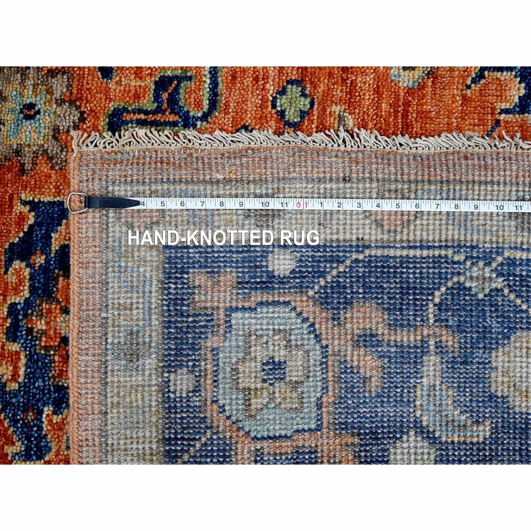 Tappeto orientale in pura lana annodata a mano con disegno Mahal Orange 9'10