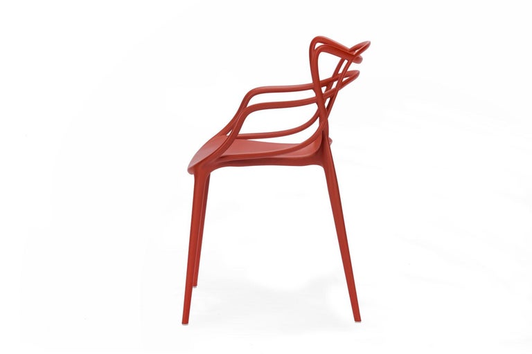 Rust Orange Masters Chair, Philippe Starck at 1stDibs philippe starck master chair, kartell