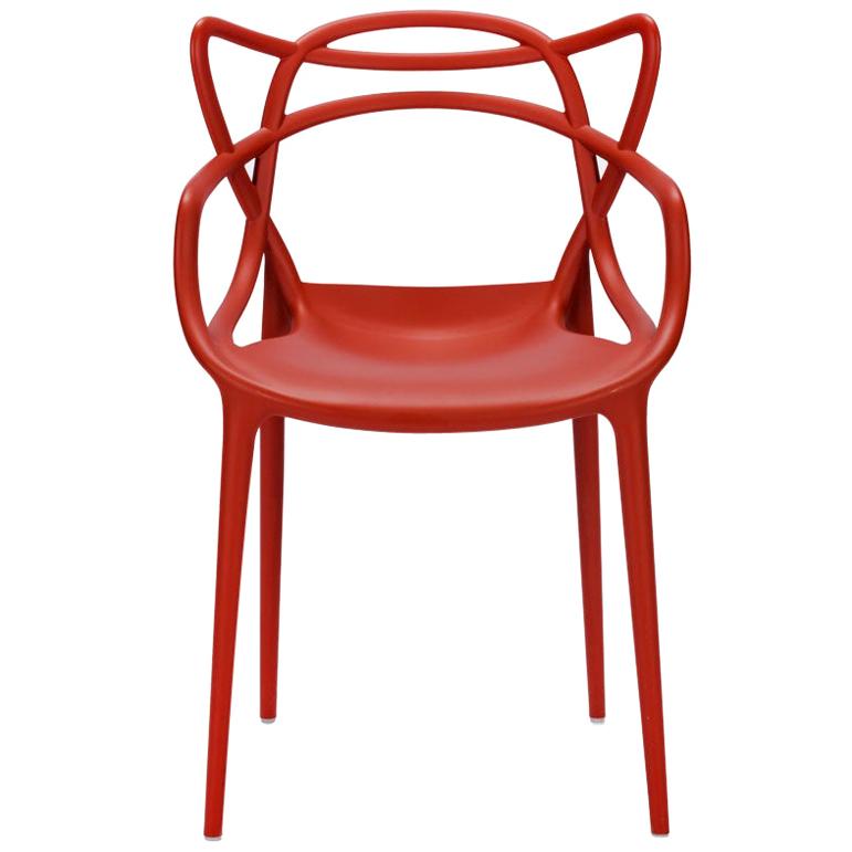 Rust Orange Masters Chair, Philippe Starck