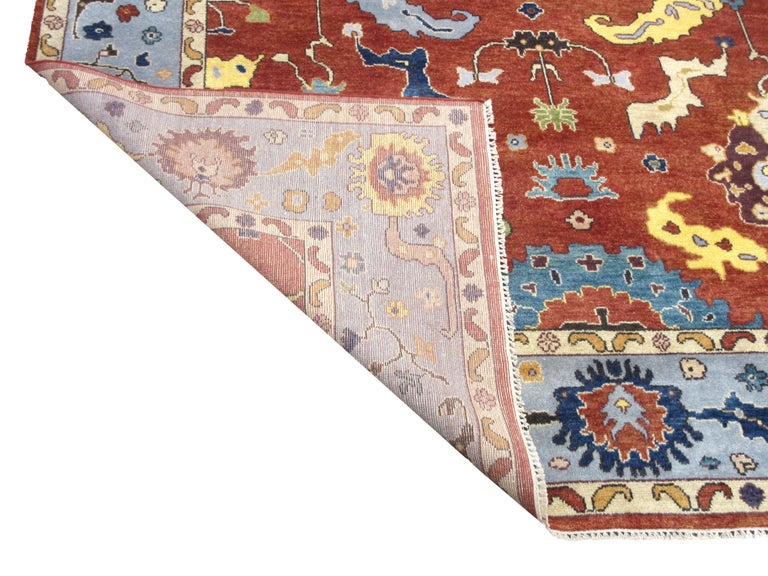 Rust Oushak Area Rug For Sale at 1stDibs