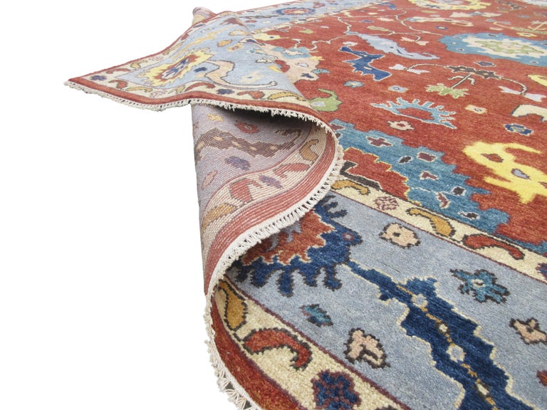 Rust Oushak Area Rug For Sale at 1stDibs