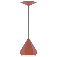 Rust Red Diamond "25" Pendant by Sebastian Scherer