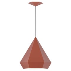 Rust Red Diamond Pendant by Sebastian Scherer