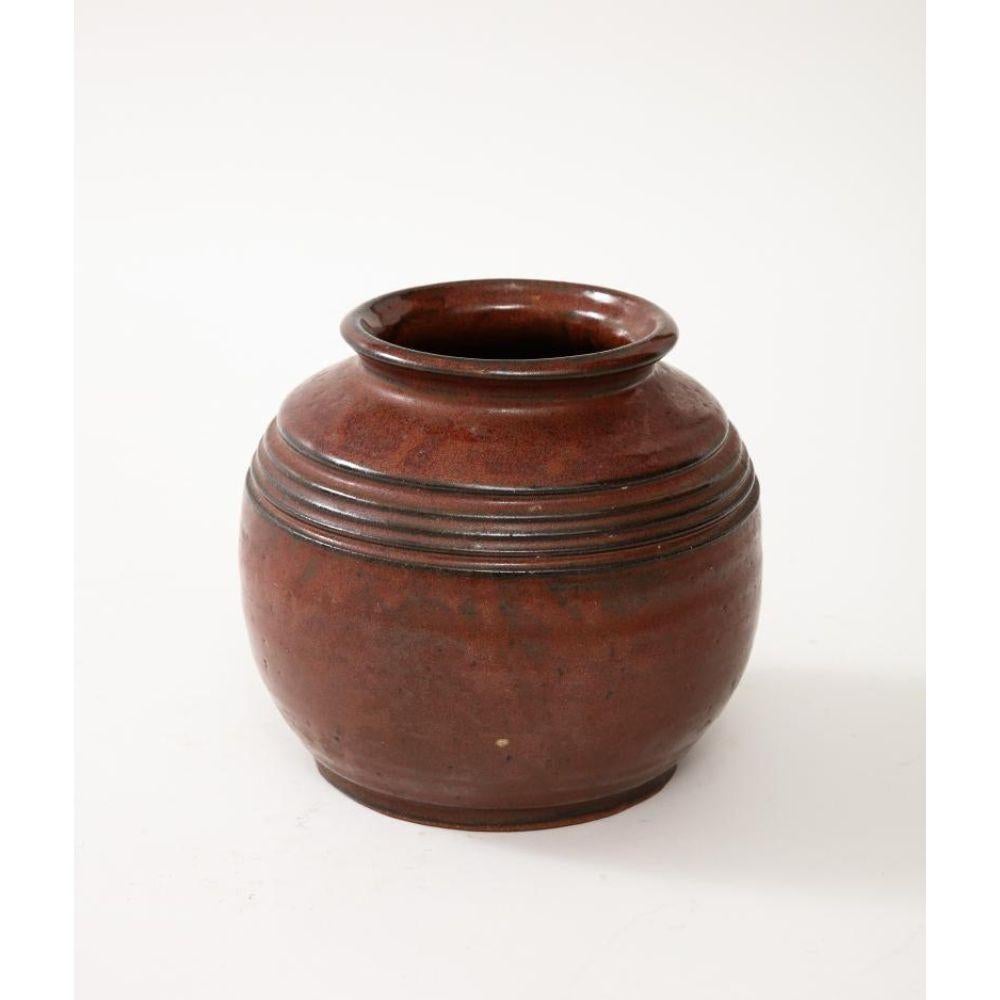 Rust-Red Glazed Ceramic Vase, France, 20th C.

Striking, substantial hand-thrown vase in a deep, natural rust-red.

Additional Information:
Materials: Glazed Ceramic, Hand-Thrown
Origin: France
Period: 1920-1949
Styles / Movements: Art Deco, Modern,