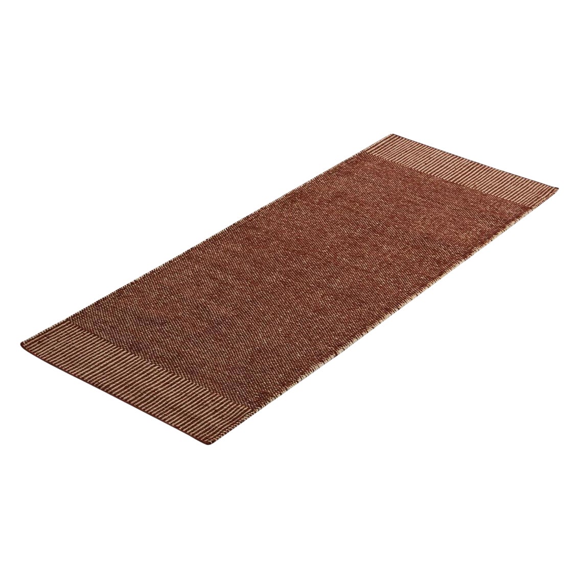 Rust Rombo Runner Rug by Studio MLR For Sale