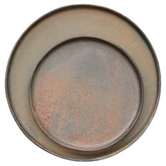 Rust Stoneware Dinner Plates