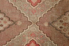 Rust Traditional Antique Handmade Khotan Rug, Pink Wool Central Area Rug Sale