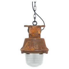 Rusted Explosionproof Industrial Pendant Lights by Holophane
