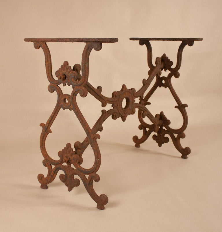 Rusted Iron Table Base at 1stDibs
