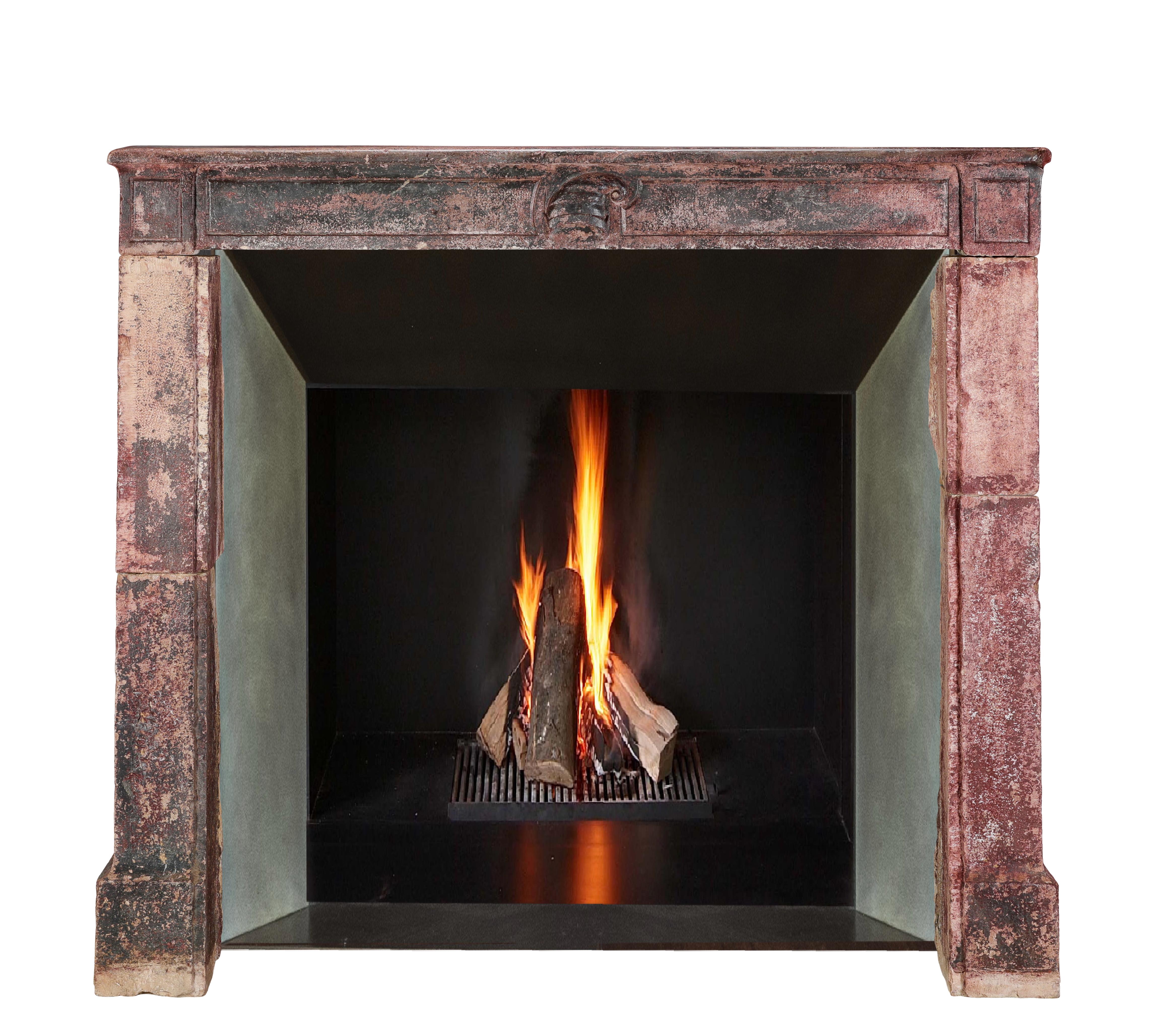 Chimenea Rústica Siglo XVI Con Gorro De Bufón - Auténtica Unidad De Una Francés en venta
