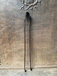 Rustic 18th Century French Fireplace Tongs