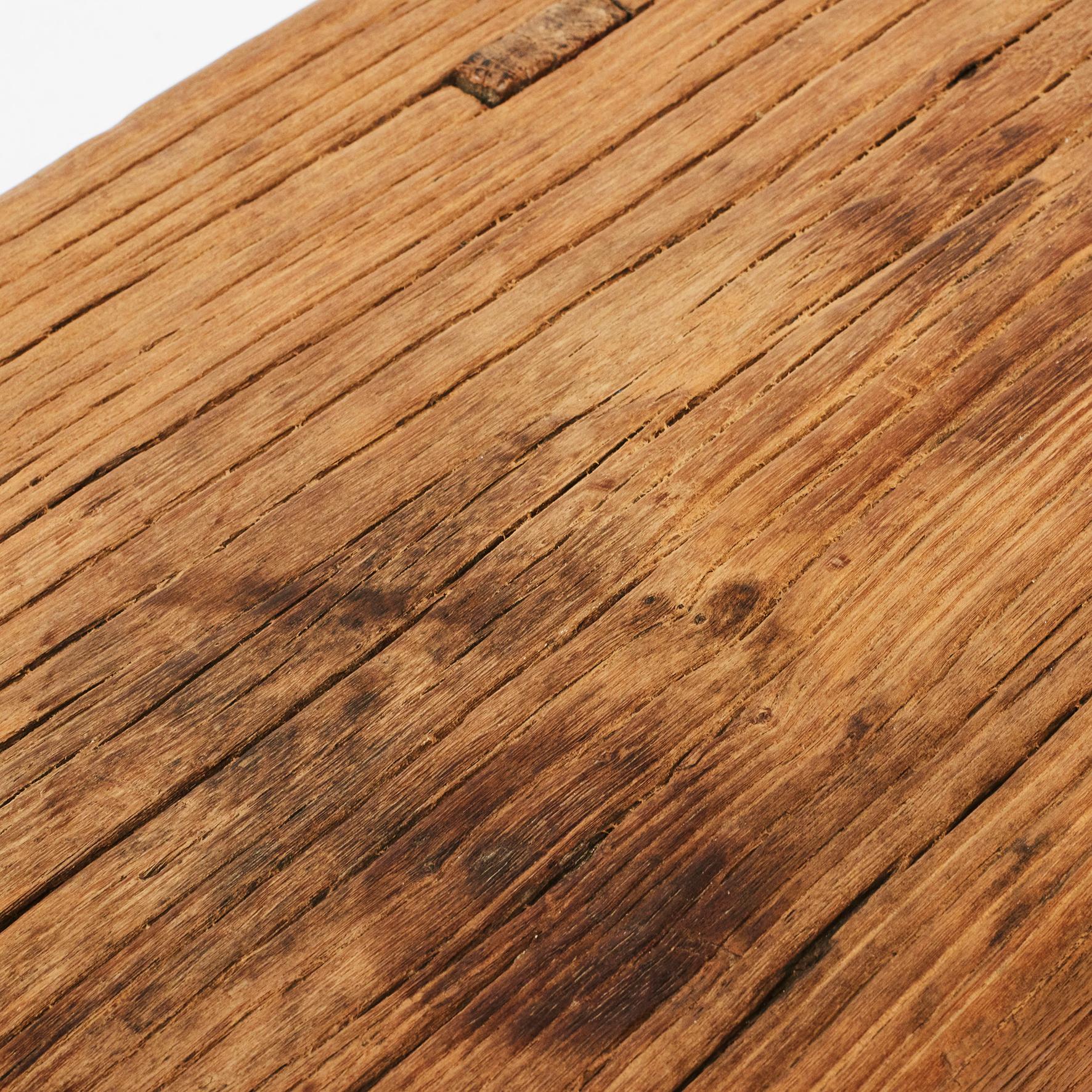 Rustic 18th Century Qing Dynasty Bench in Elm 3