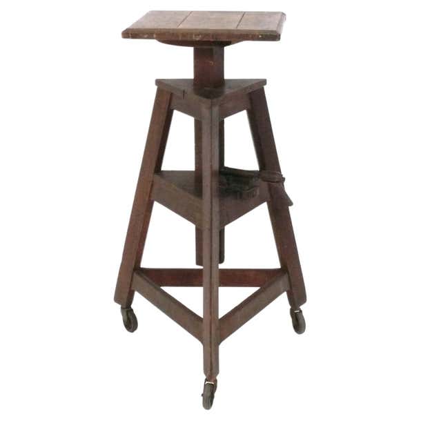 Rustic 1930s Artist's Sculpture Stand at 1stDibs | cavalletto per ...
