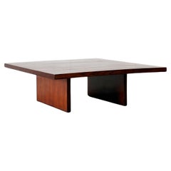Table basse rustique Wabi-Sabi des années 1970 dans le style d'Axel Vervoordt