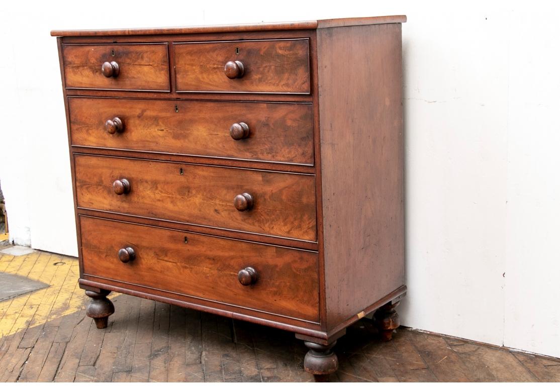 Rustic 19th C. Chest of Drawers For Sale 4