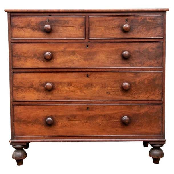 Rustic 19th C. Chest Of Drawers For Sale at 1stDibs