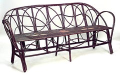 Continental Rustic Bent Willow Settee