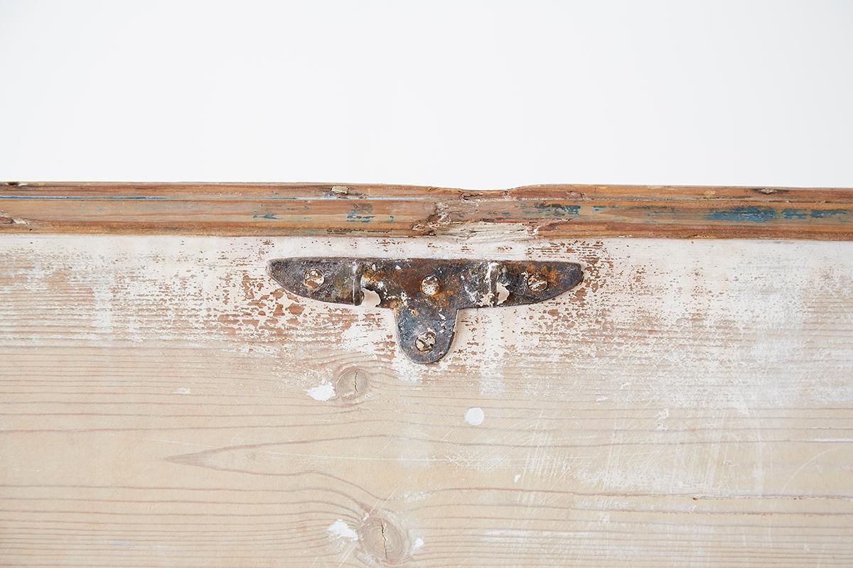 Rustic 19th Century English Pine Blanket Chest 9