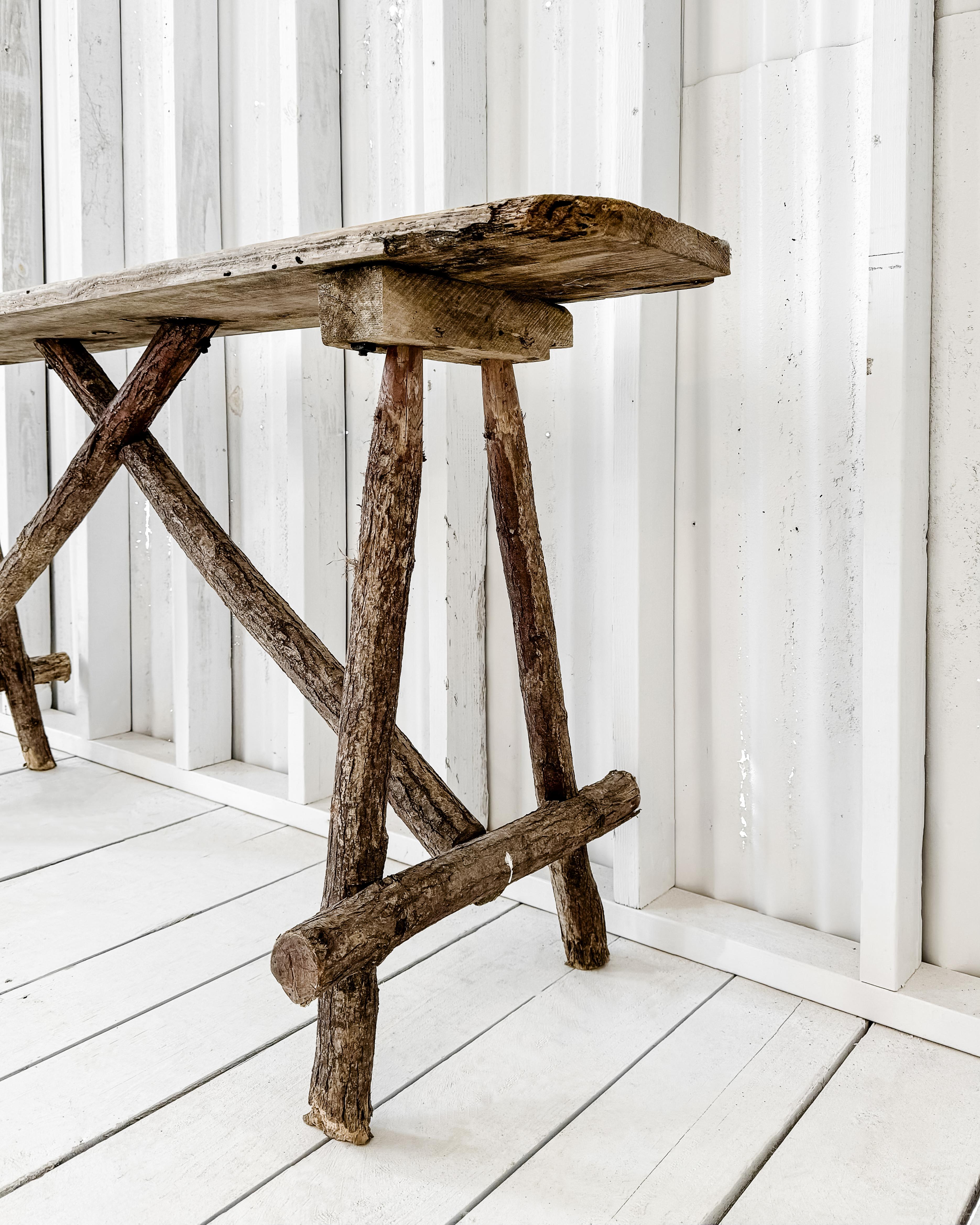 Rustic 19th Century French Lavandiere Console Table 7