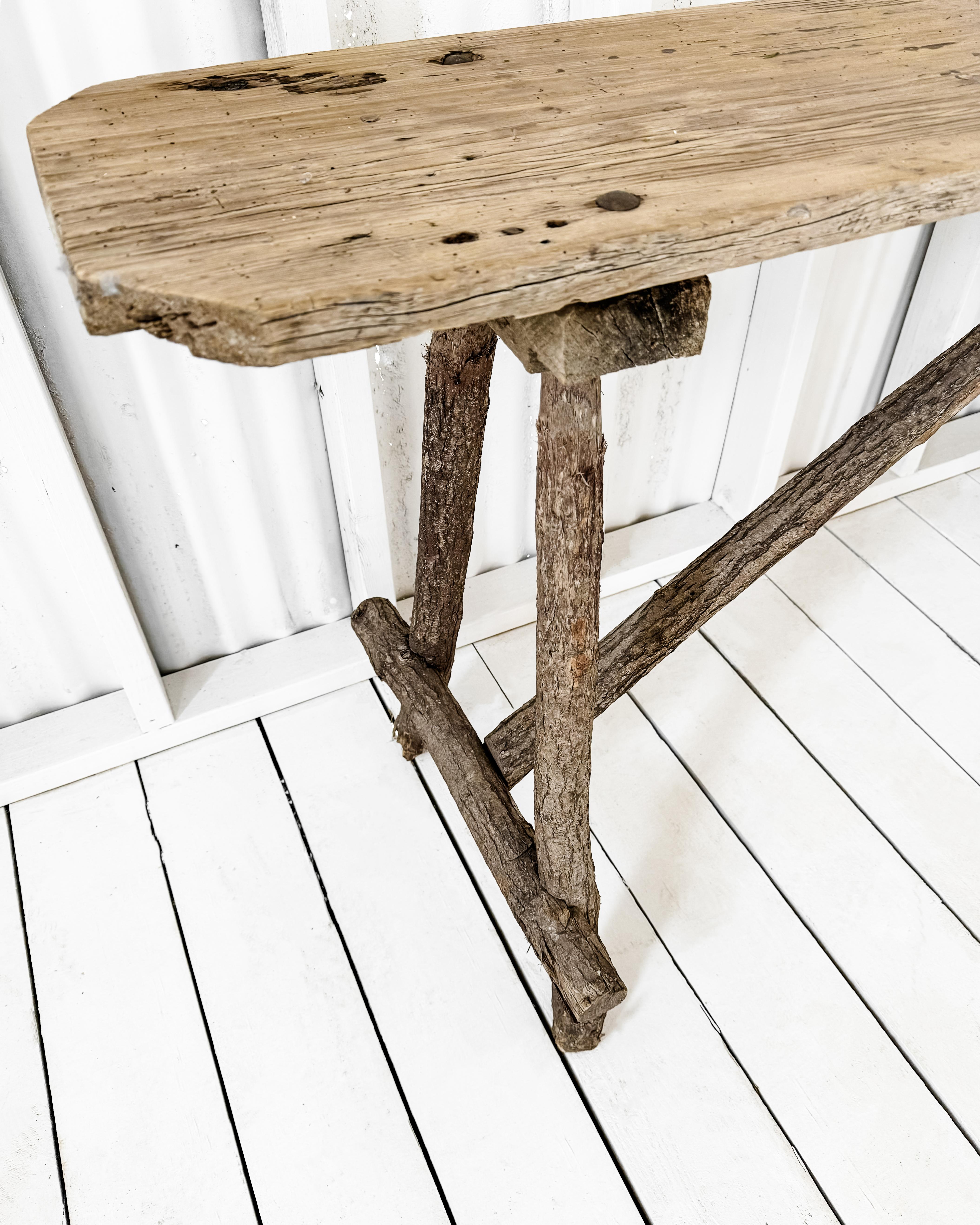 Rustic 19th Century French Lavandiere Console Table 9