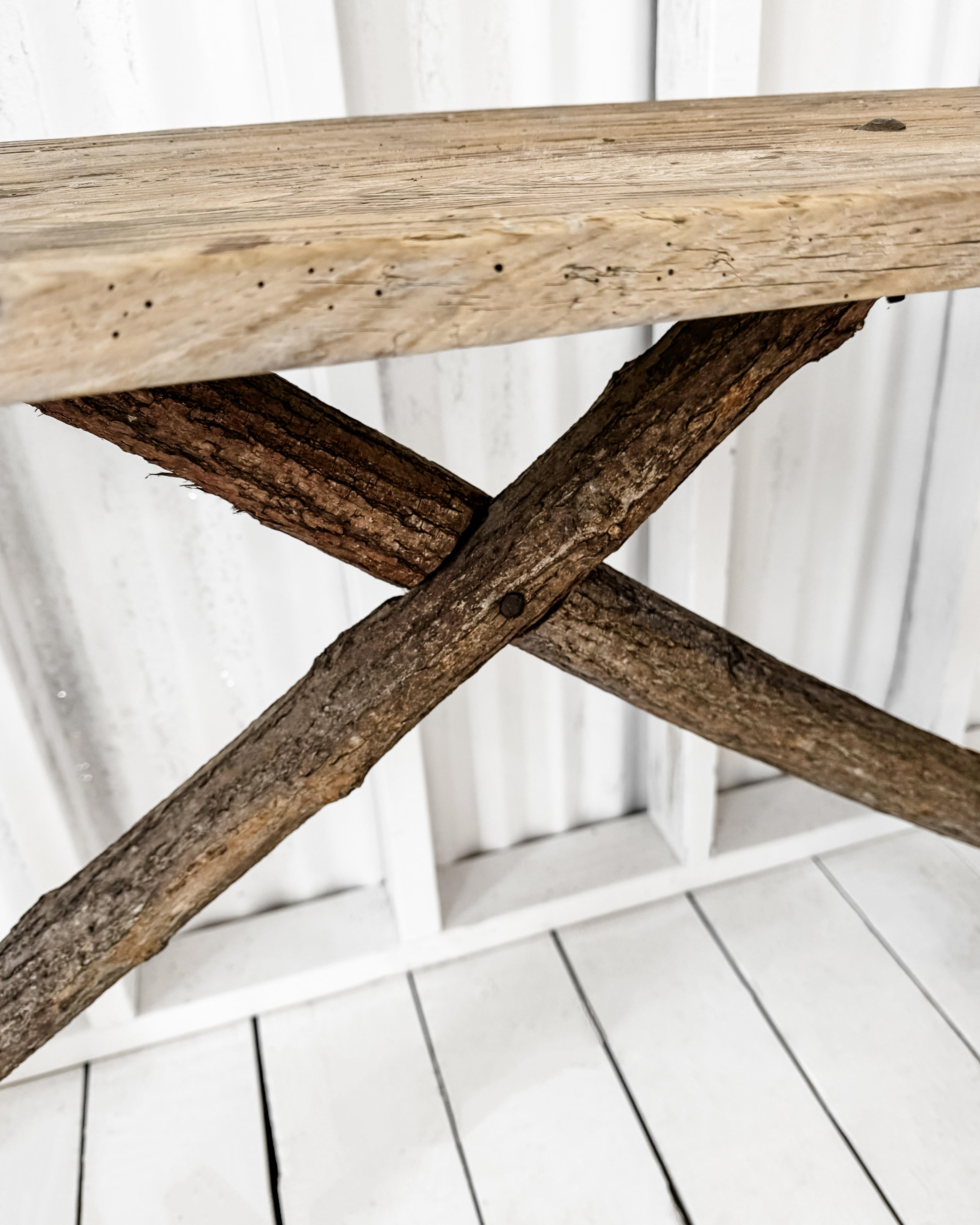 Rustic 19th Century French Lavandiere Console Table 10