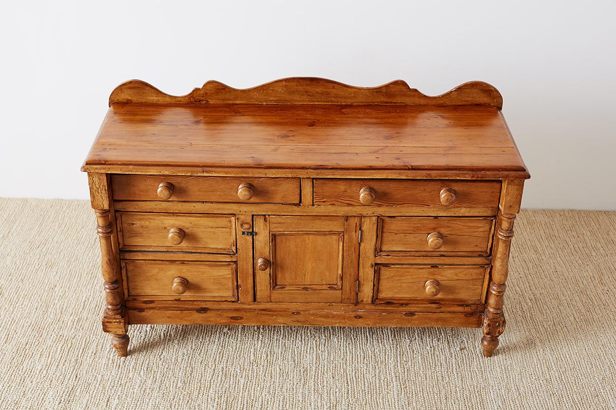 Rustic 19th Century French Provincial Pine Sideboard 13