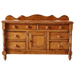 Rustic 19th Century French Provincial Pine Sideboard