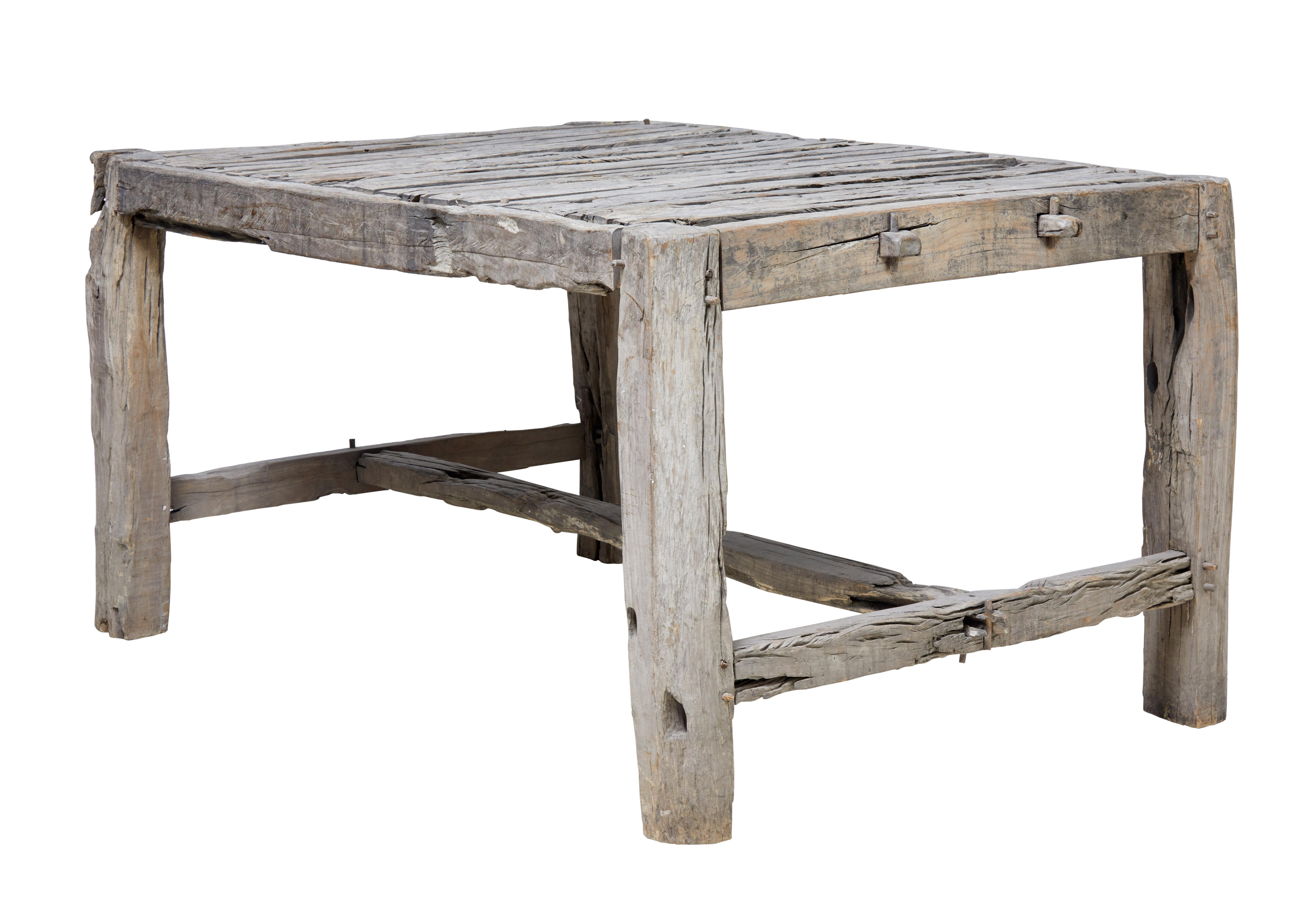 Rustic 19th Century French Walnut Cheese Table 1