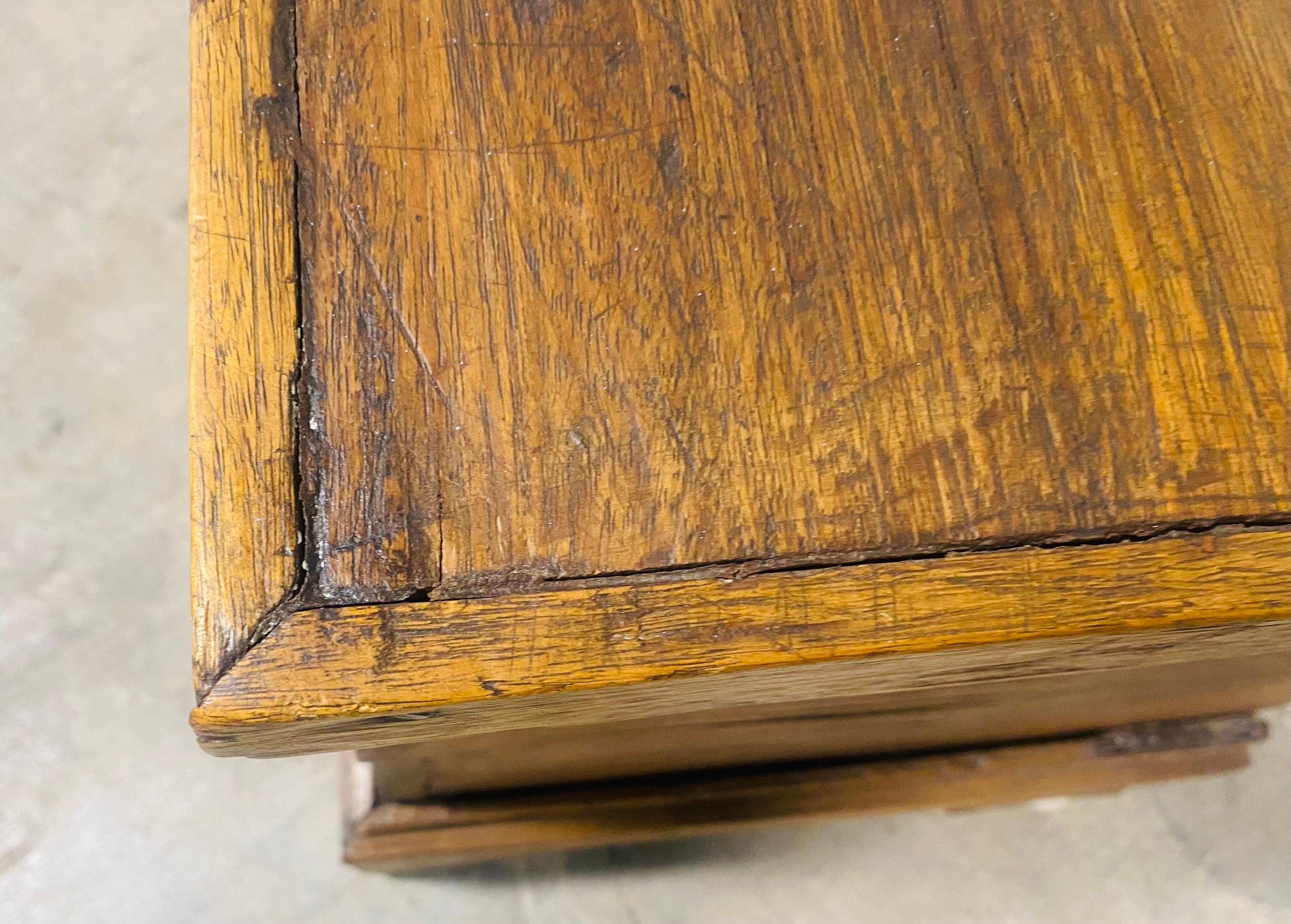 American Rustic 19th century handmade chest For Sale