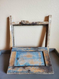 Rustic 19th Century Mexican Farmhouse Architectural Window Shutter