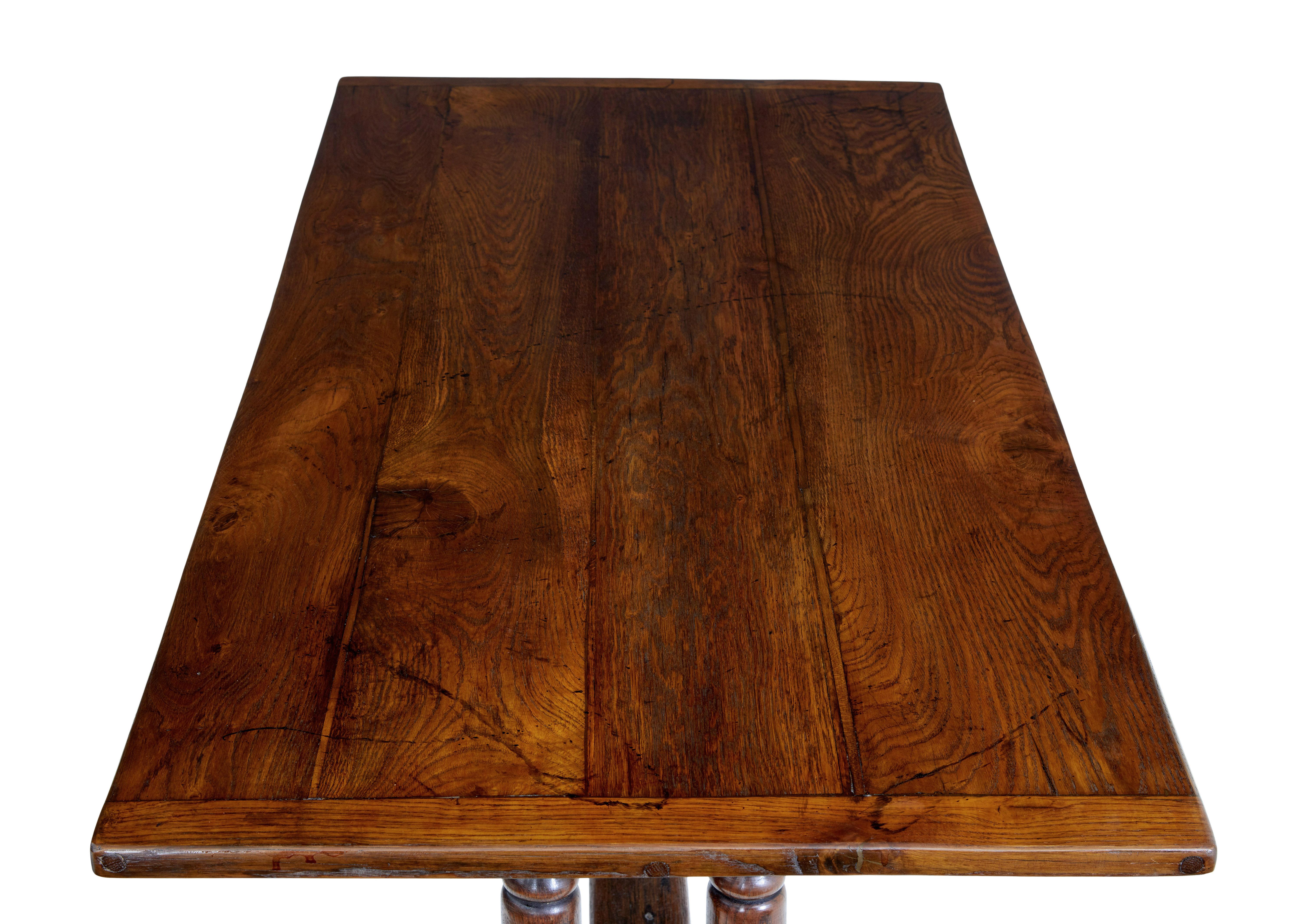 Oak Rustic 19th Century oak dining table