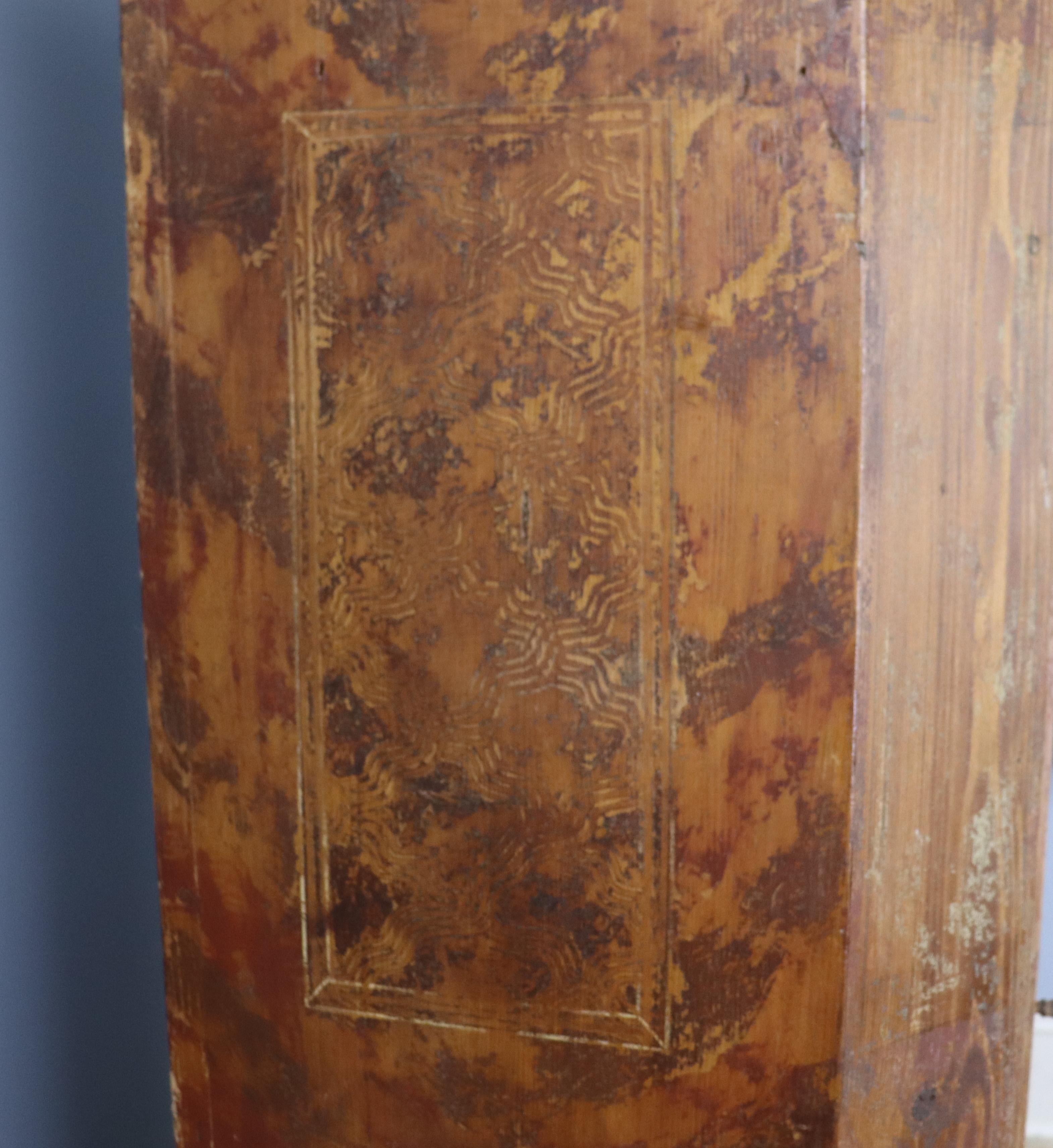 Rustic 19th Century Painted Armoire For Sale 7