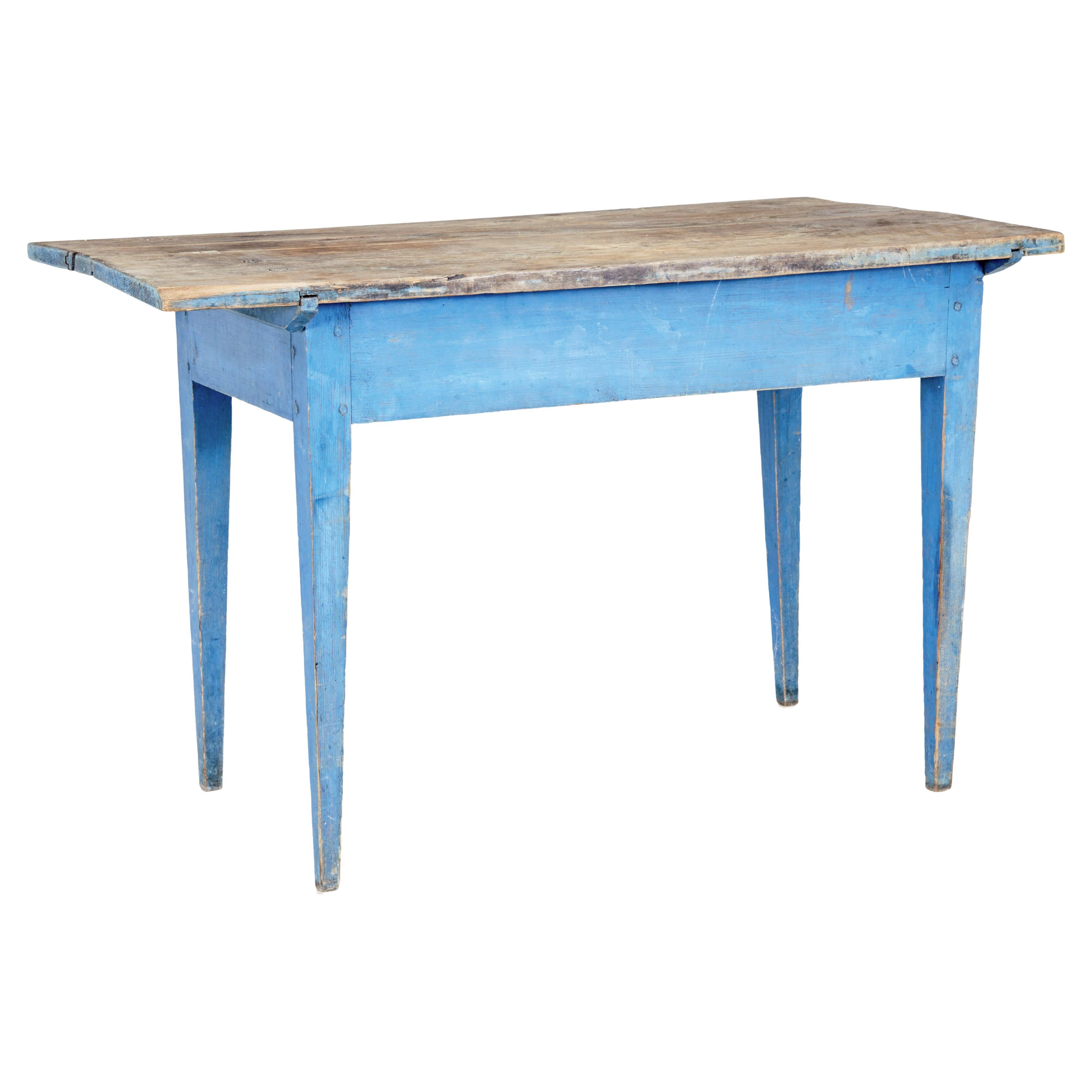 Rustic 19th Century Painted Pine Side Table