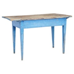 Rustic 19th Century Painted Pine Side Table