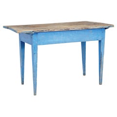 Rustic 19th century painted pine side table