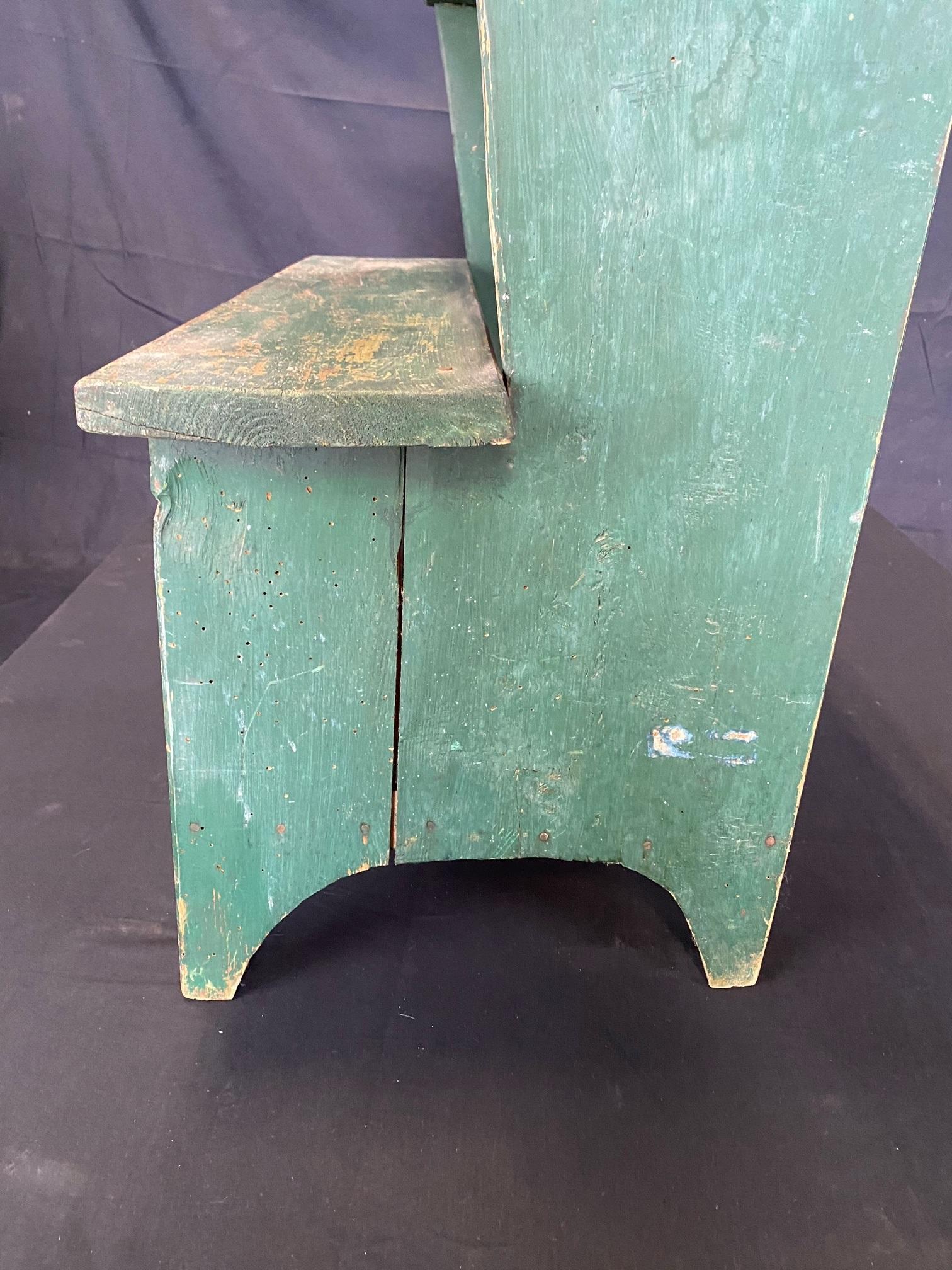 Reclaimed Wood Rustic 19th Century Painted Tall French Waterfall Garden Pot Shelves or Stairs For Sale