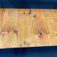 Rustic 19th Century Pine Farmhouse Dining Table from a Grange Hall in Maine