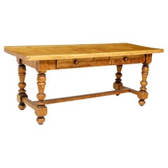 Used Rustic 19th Century Provincial Farmhouse Work Table 