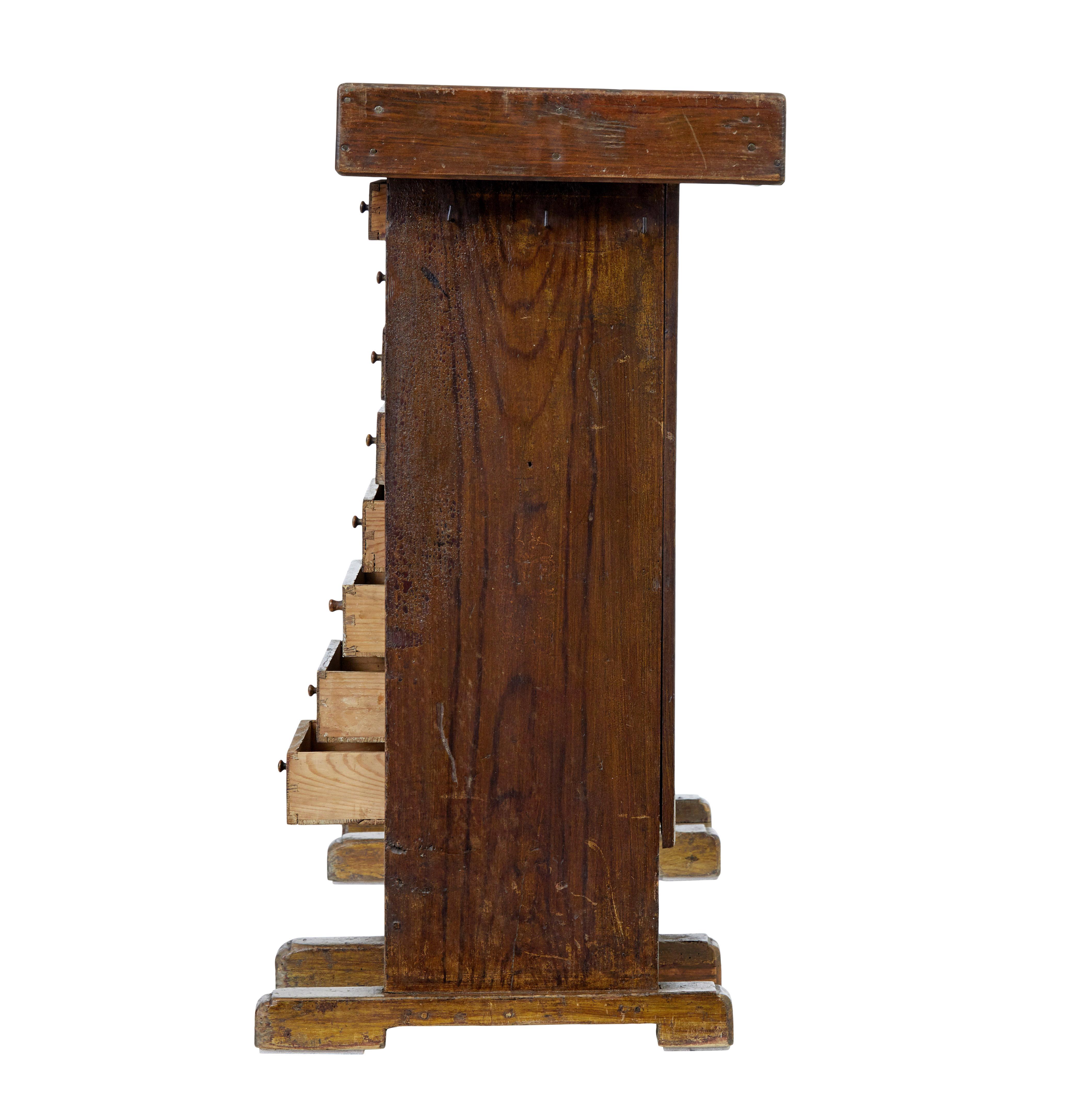 Hand-Crafted Rustic 19th Century Scandinavian Pine Cobbler’s Bench