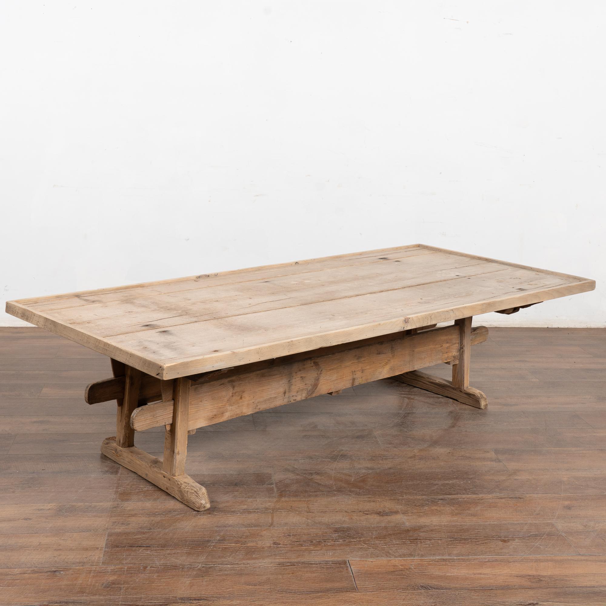 Rustic 19th Century Swedish Farmhouse Coffee Table For Sale 6